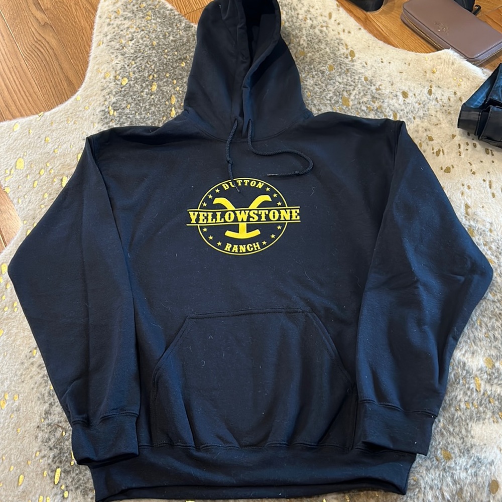 Yellowstone Dutton Ranch Black Logo Sweatshirt